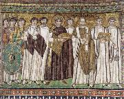 The Emperor justinian and his Court unknow artist